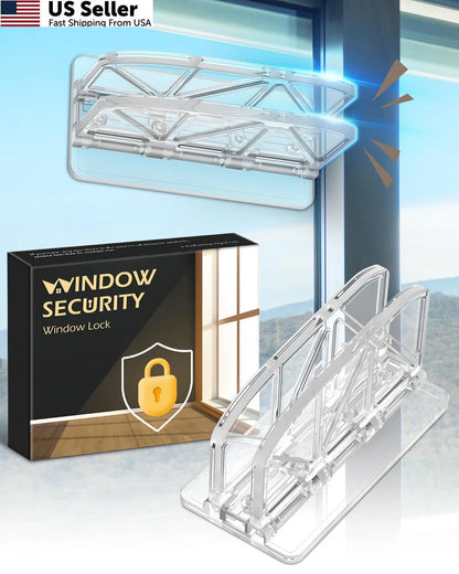 Sliding Door Lock for Glass Windows - 2 Pack