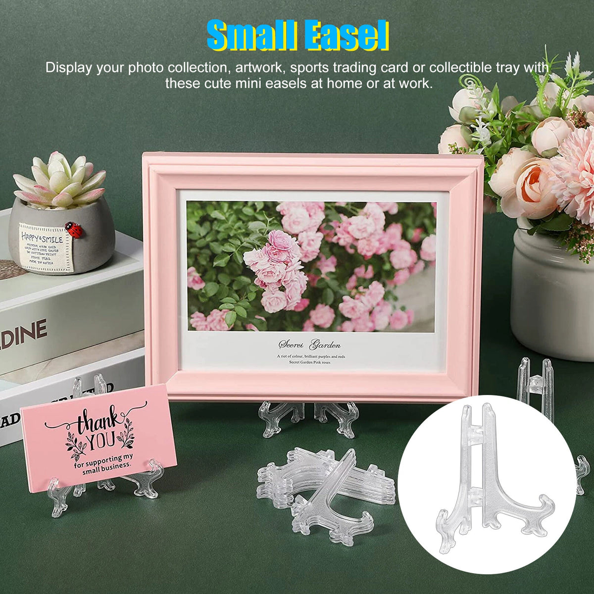 25PCS Hanging Tray Folding Bracket for Trading Card Photo Display