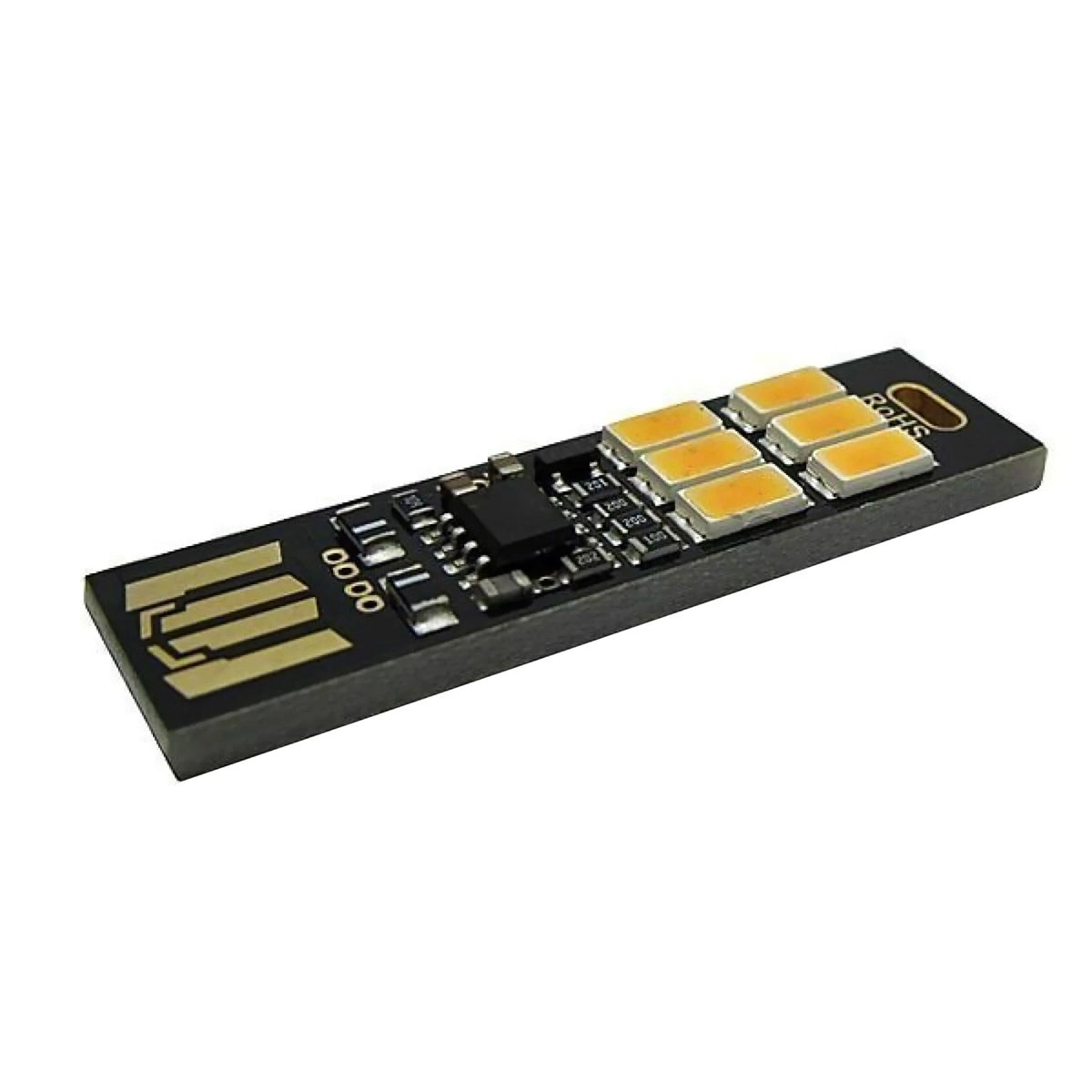 1Pc Warm White 5V USB 6-LED Night Light for Universal Use