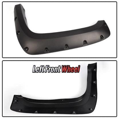 Fender Flares Pocket Style for Chevy Silverado 1500 (2007–2013) J-02RSA4513ABK