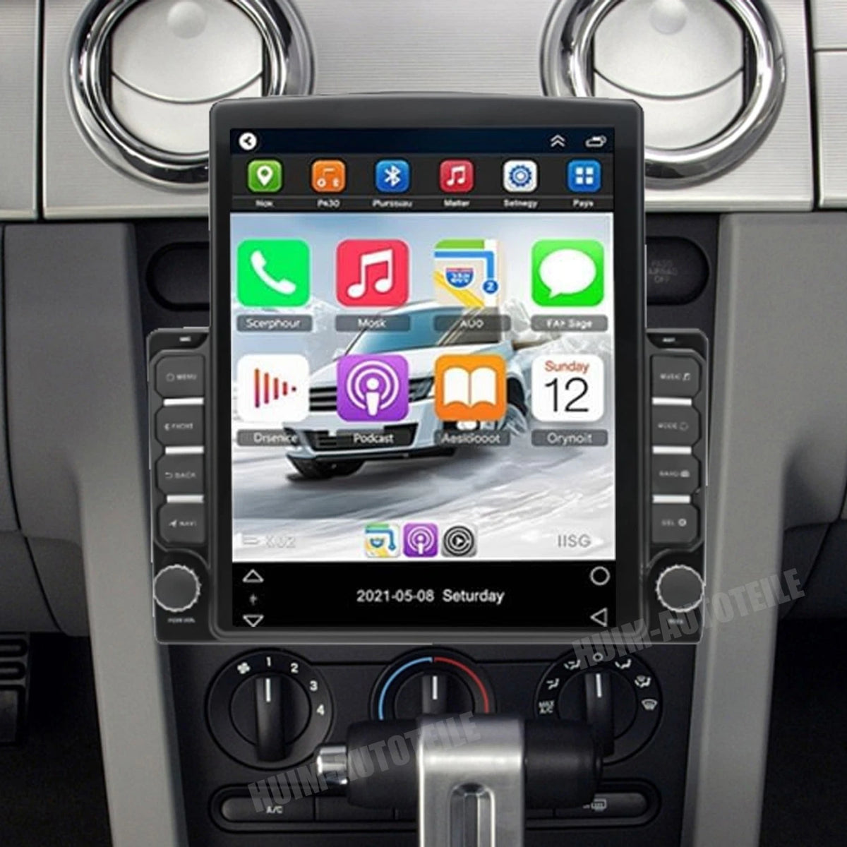 Apple CarPlay Android Auto GPS Stereo for Ford Mustang (2005–2009)