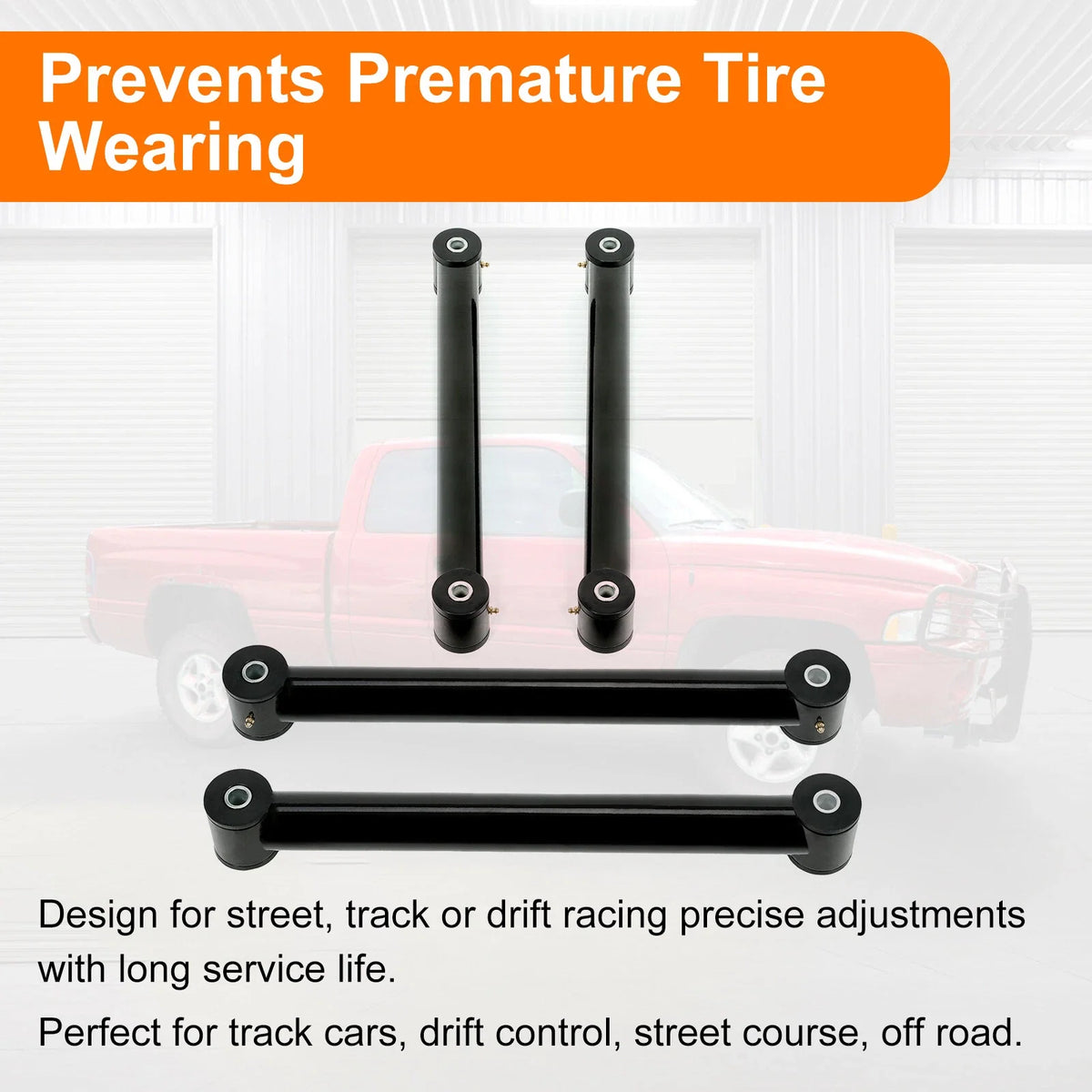 4x4 Front Control Arms for Dodge Ram 1500/2500/3500 (1994–2009)