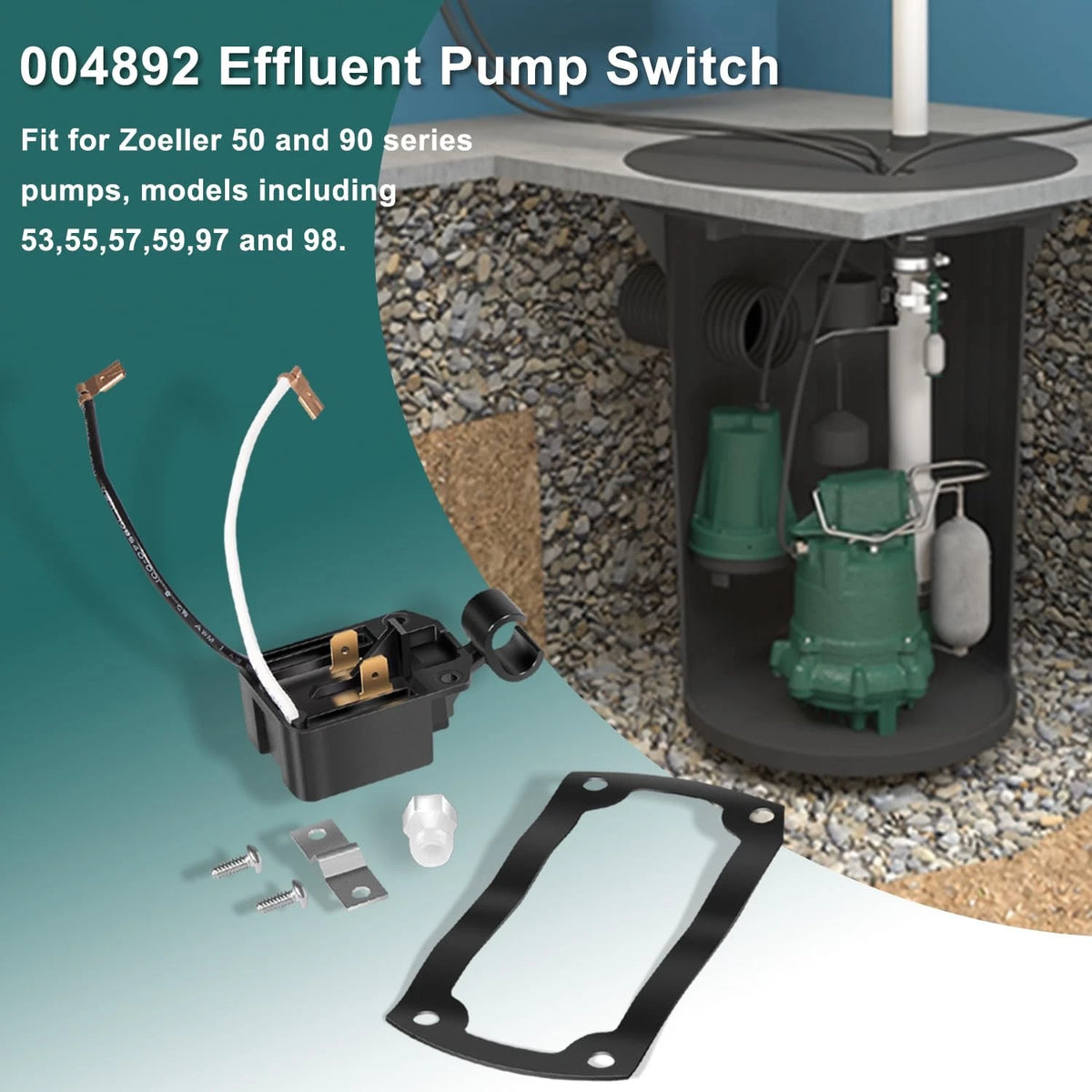 Effluent Pump Switch for Zoeller 53-0001 (50, 90 Series)