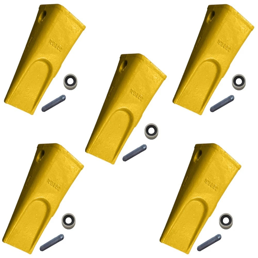 5X Tooth Pin & Retainer for Caterpillar 213B 214B 215 224B