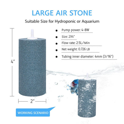 2X Air Stone for 4 Inch Cylindrical