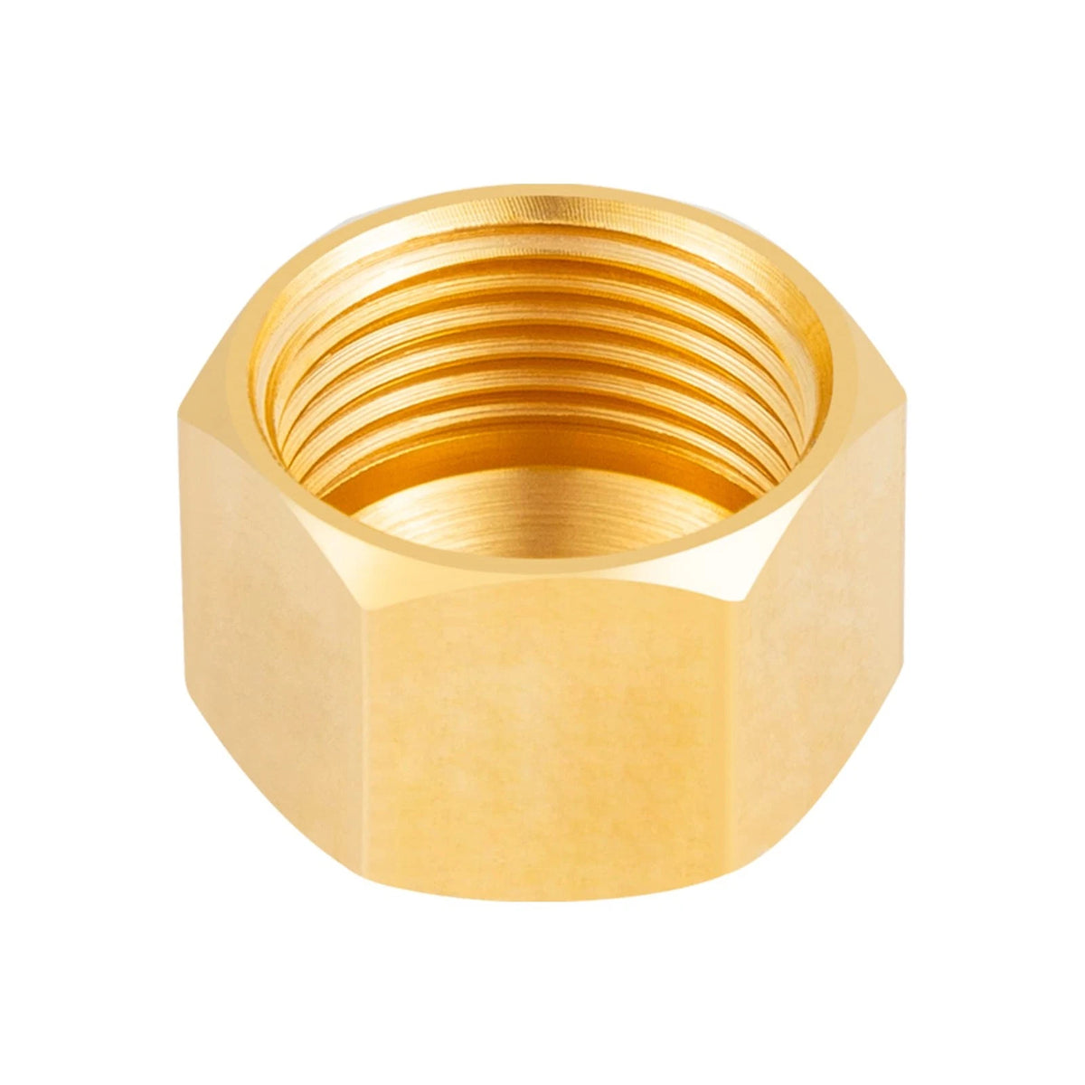 12X 1/4-Inch Brass Compression Cap Stop Valve for Various Applications