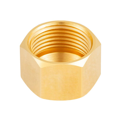 12X 1/4-Inch Brass Compression Cap Stop Valve for Various Applications