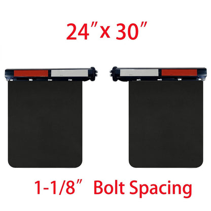 1-1/8" Straight Spring Load Mud Flap Hanger with 24"x30" Mud Flap BF2430 5mm-302-1
