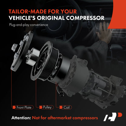 A/C Compressor Clutch Kit for Hyundai Sonata (2008–2010) V6 3.3L
