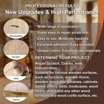 21-Piece Wood Furniture Touch-Up Kit - 12 Color Options