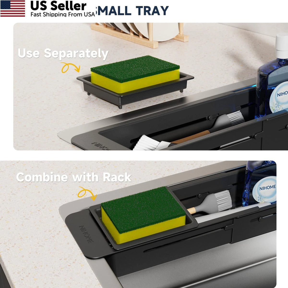 Extendable Over Sink Kitchen Organizer for Small Standard (2019–2023)
