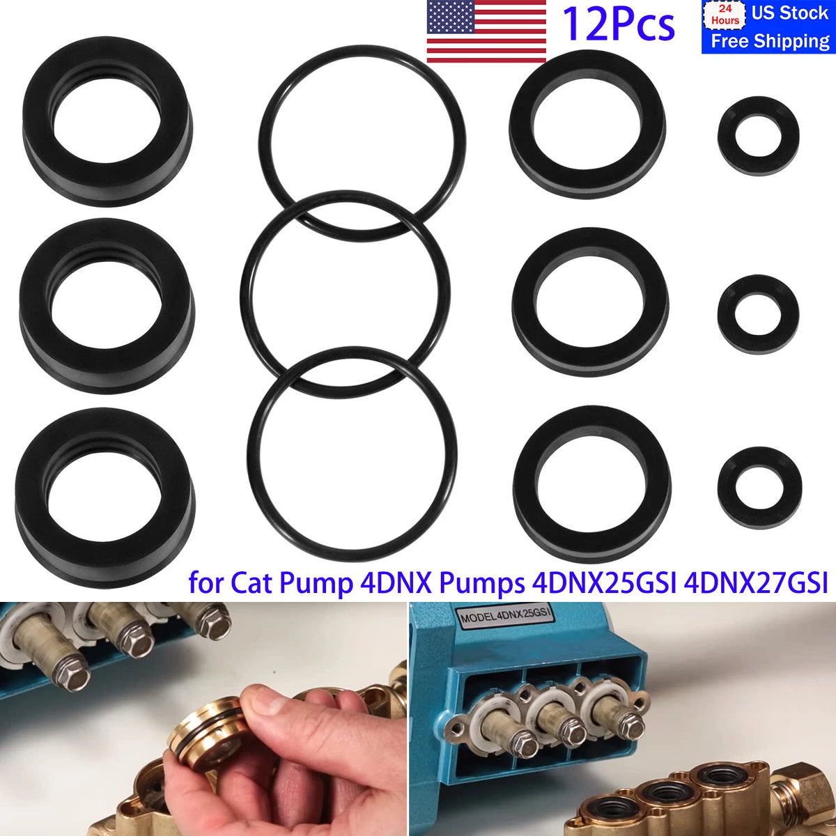 Rubber Seal Kit for CAT Pump 4DNX Pumps (12pcs)
