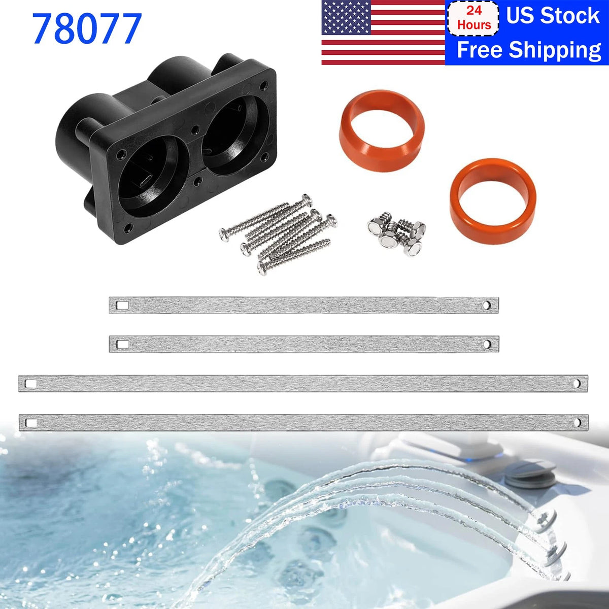 End Cap Kit for Hot Spring, Limelight & Tiger River Heater (78077)