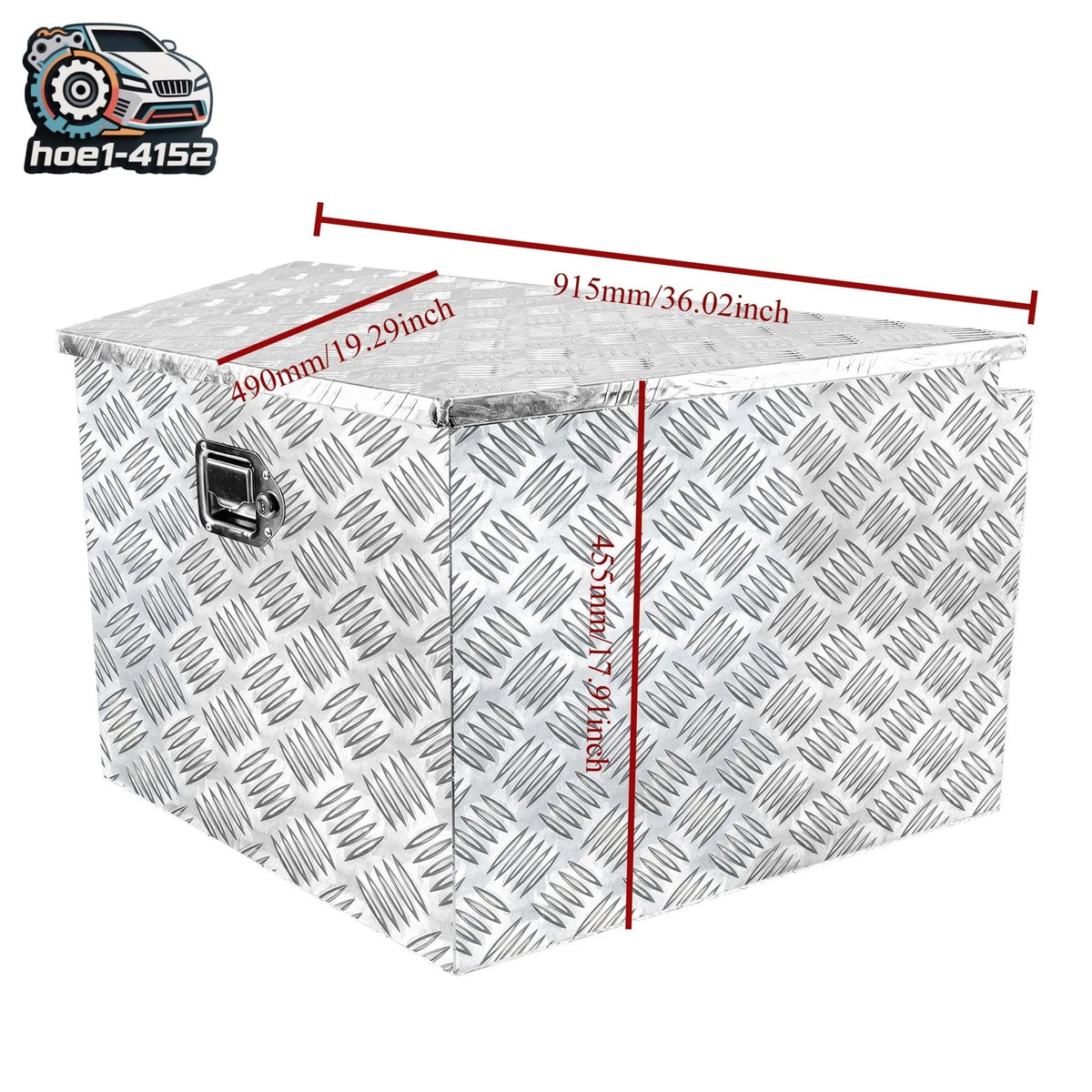Aluminum Trailer Tongue Tool Box for Pickup Truck (36"x19"x18") Waterproof