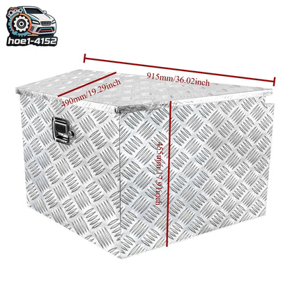 Aluminum Trailer Tongue Tool Box for Pickup Truck (36"x19"x18") Waterproof