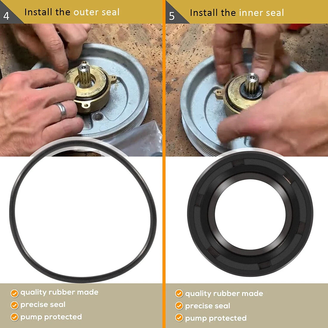 Raw Sea Water Pump Repair Kit for Volvo Penta 5.0Gi 5.0GL 5.0GXi 5.0OSi