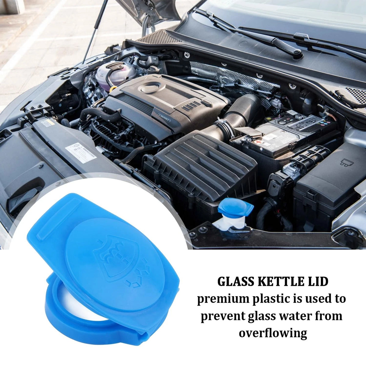 Washer Fluid Cap for Windshield Wiper (2.91x2.20x0.70 inch)