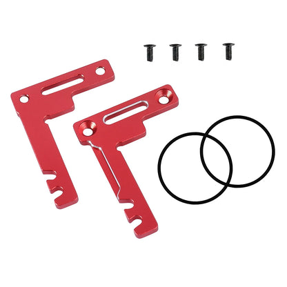 Set of 1 Red Aluminum Short Battery Holder for Tamiya TT02 TT02B 1/10 RC Car