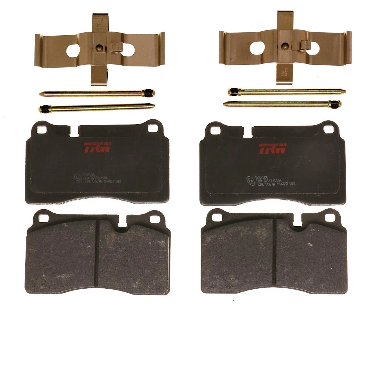 2X TXH1165 Brake Pad Set Front for Aston Martin DB9 (2005)