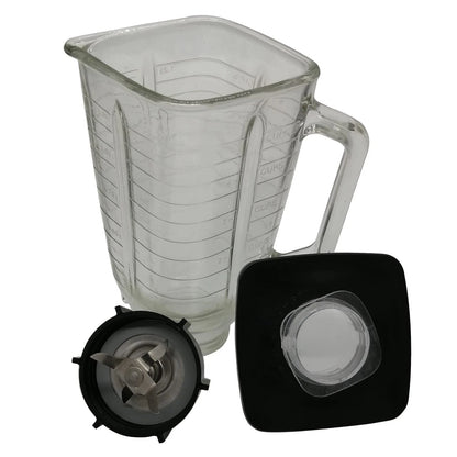5-Cup Glass Jar with Lid for Blender (Replacement)