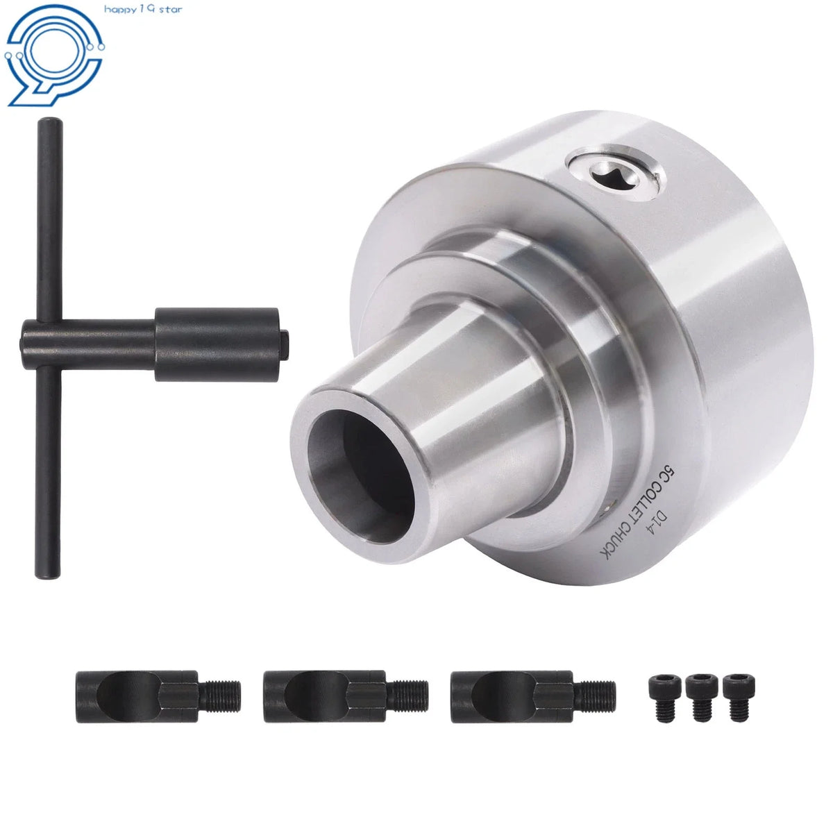 5C Adjustable Low Runout D1-4 Mount Collet Chuck for Engine Lathe