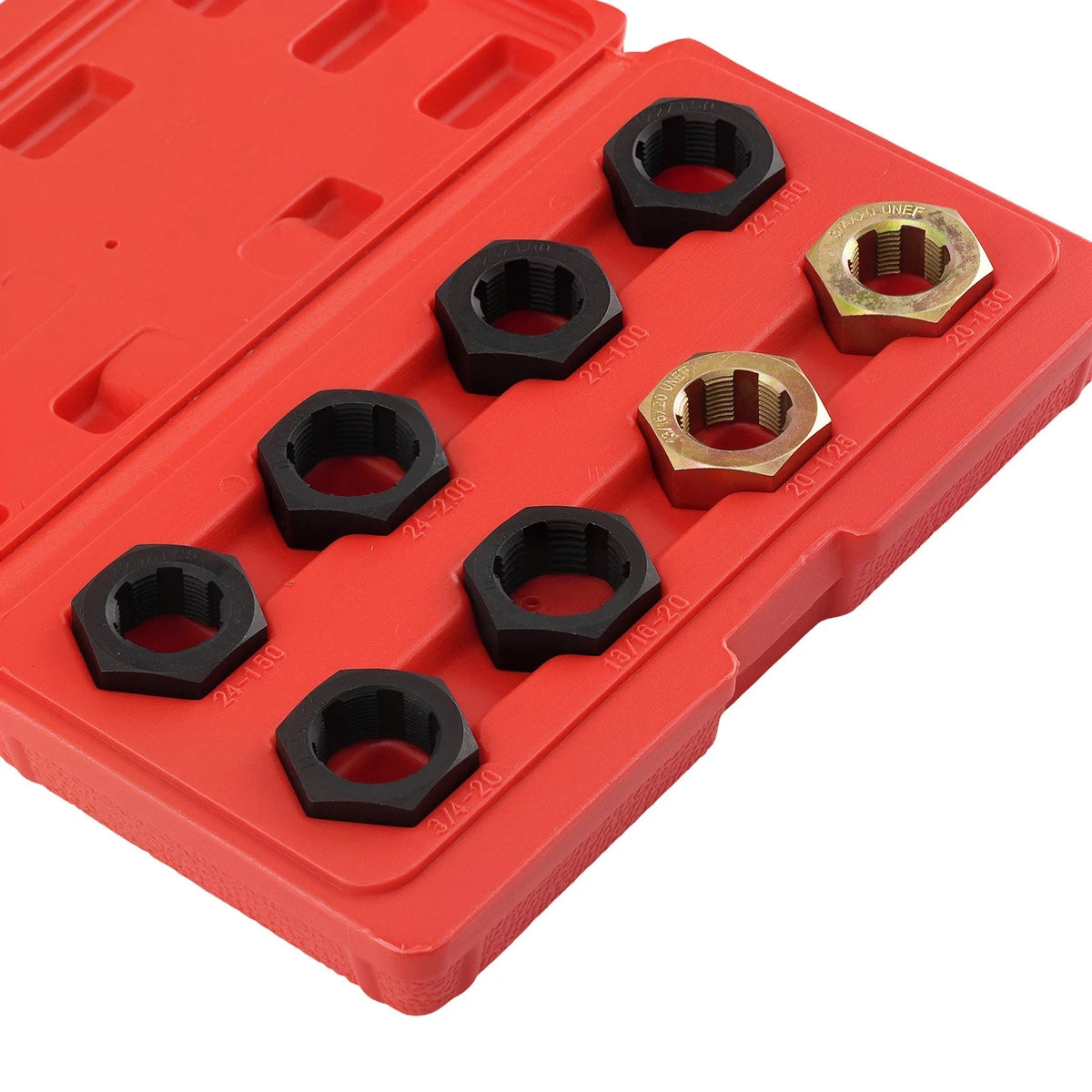 Spindle Rethreading Die Set 8pc for Front Wheel Drive M24 M22 M20