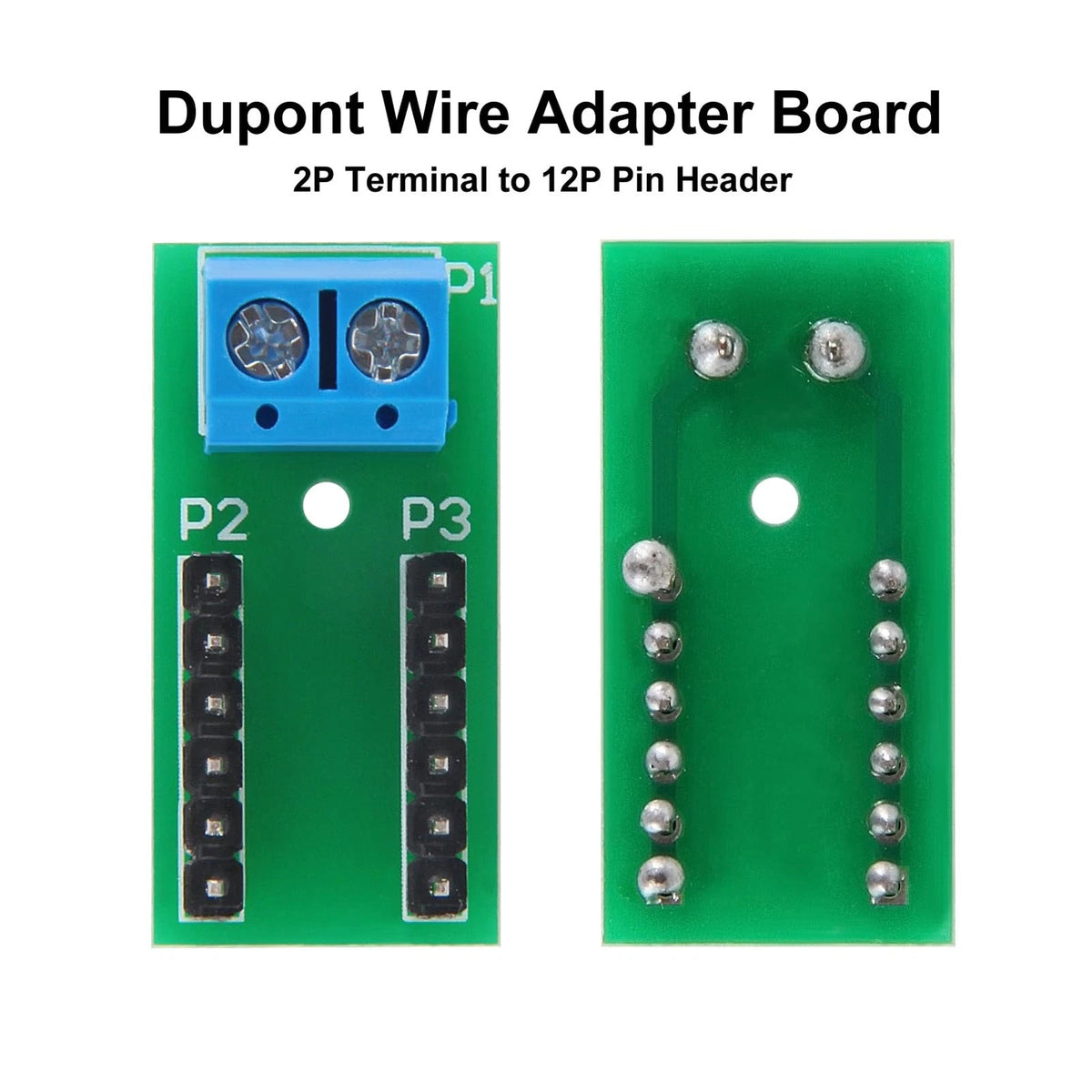10pcs 2x6 Position Terminal Block Distribution Module, 2-Pin Screw Terminal