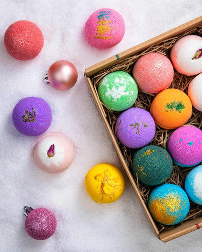 12 Bath Bombs Gift Set for USA Made (Pack of 1)