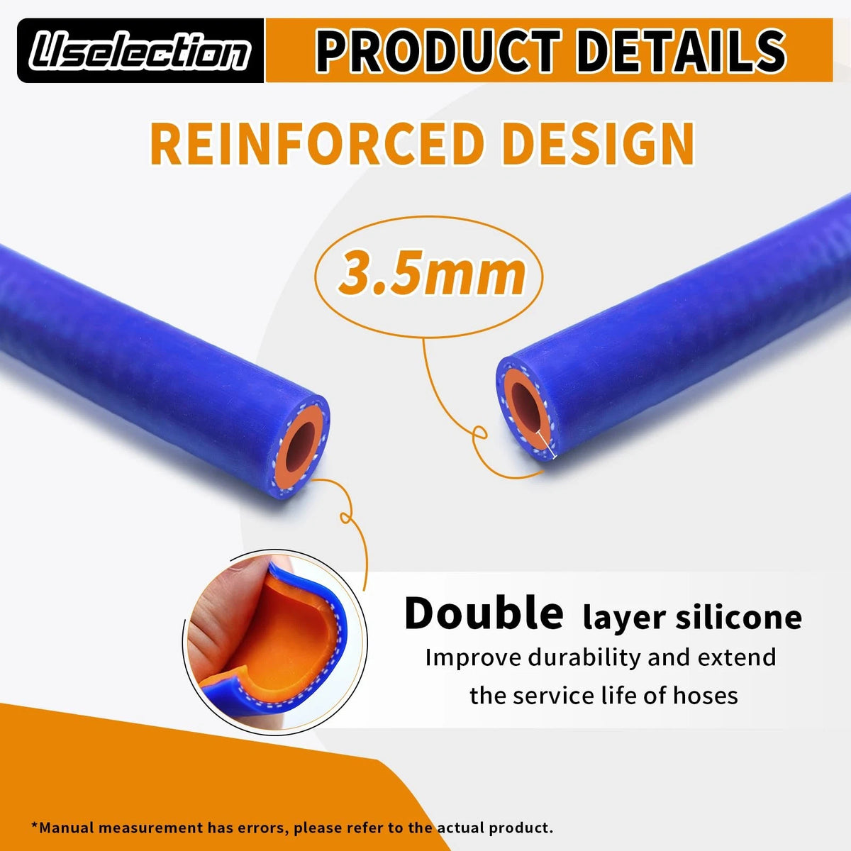 20FT Silicone Heater Hose 1/2" ID High Temp Coolant Radiator Line