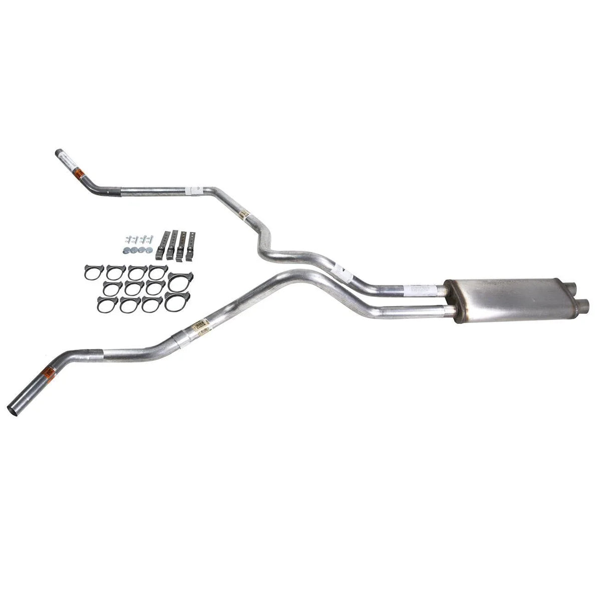 Dual Exhaust Pipe for Silverado 1996–1999 (2.5" Stainless, Corner Exit)
