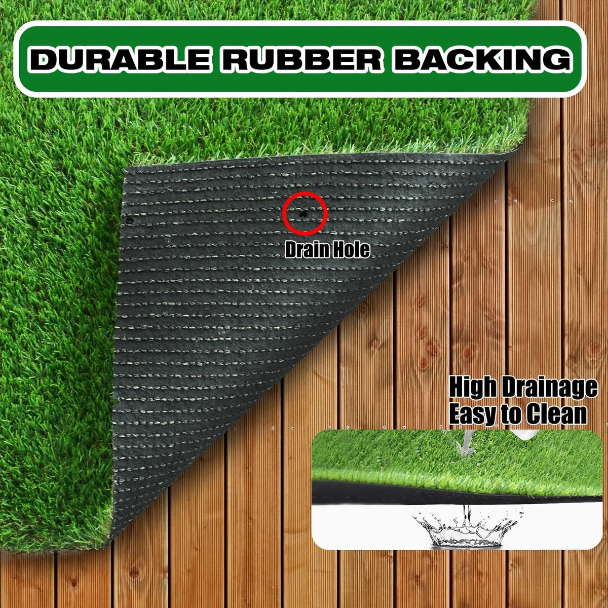 2X Artificial Grass Runner Rug for XLX Turf (6' x 2')