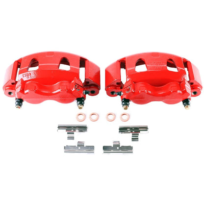 2X Powerstop Brake Calipers Set Front for Ford E-450 Super Duty (1995–2004) S4614