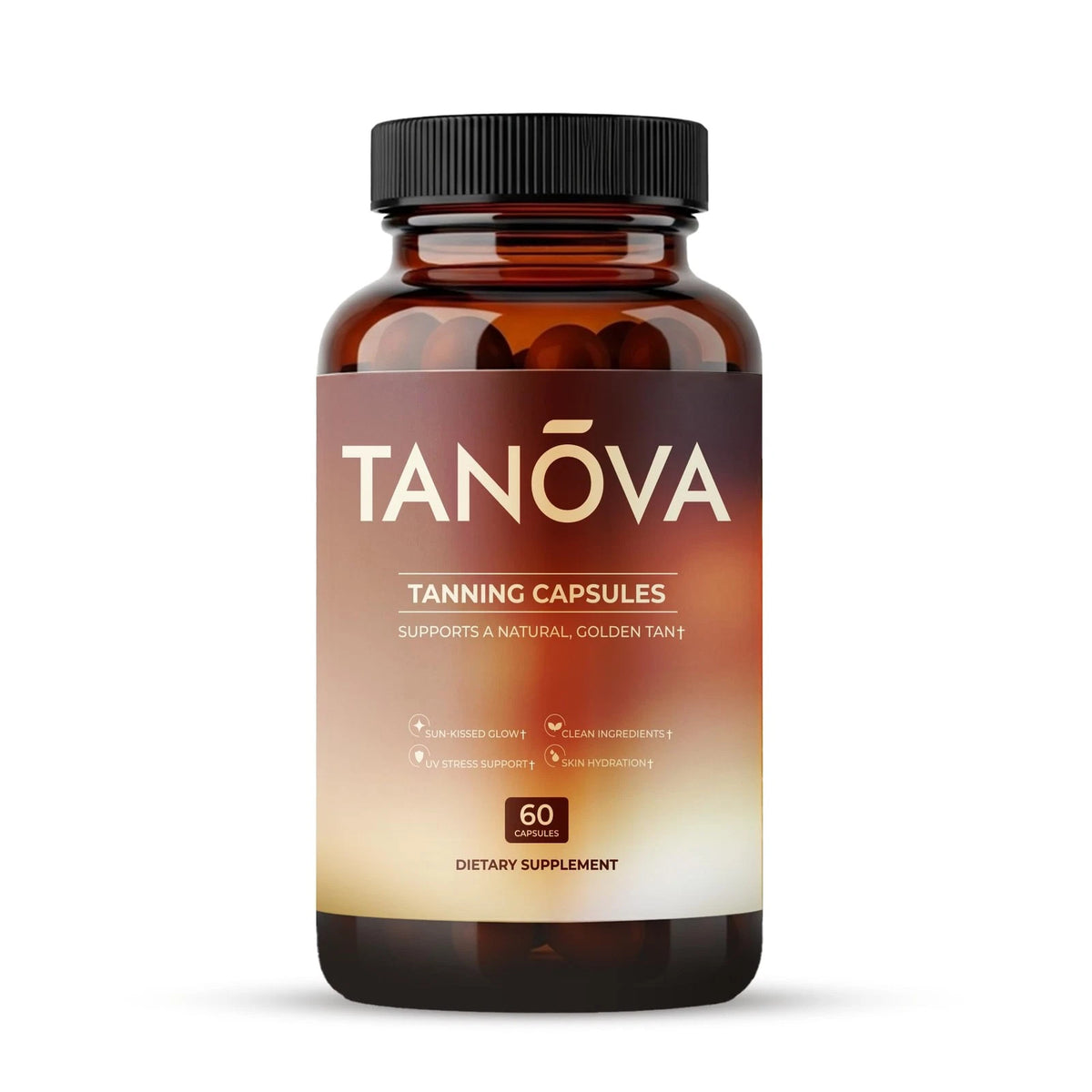 Tanova Tanning Pills for Natural Golden Glow, 60 Count (Pack of 1)