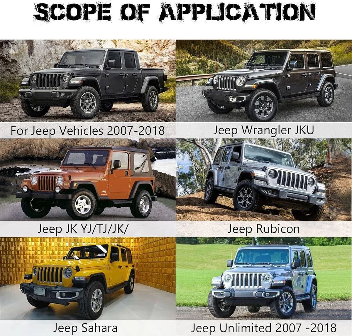 CCD Backup Camera for Jeep Wrangler JK (2007-2018)