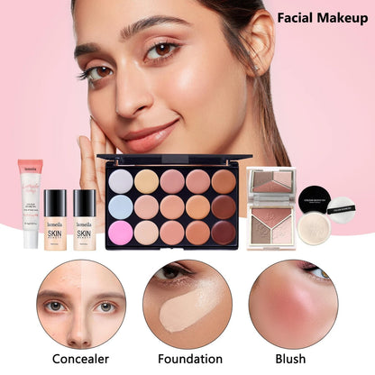 Makeup Kit for Women - Full Multicolor Set