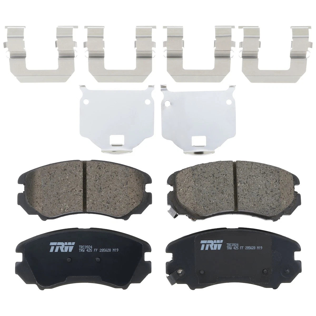 2X TRC0924 Brake Pad Set Front for Kia Soul (2004–2011)