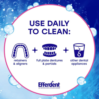 Efferdent Denture Cleanser Tablets, Complete Clean, 44 Count