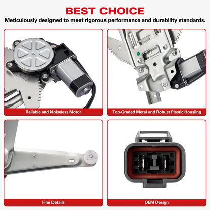 Front Left Window Regulator with Motor for Ford Taurus (1996–2007)