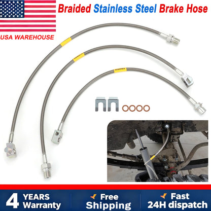 4-6" Front & Rear Stainless Brake Lines for GMC C10/K10 C15/K15 (1971–1978)