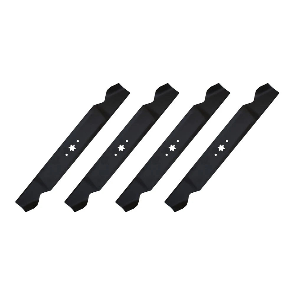 Set of 4 Standard Lift Mower Blades for Troy Bilt (Fits 742-04244)