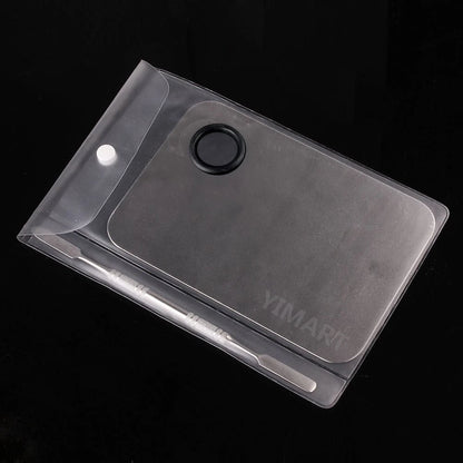 Stainless Steel Makeup Mixing Palette with Spatula