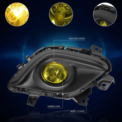 Amber Lens Fog Lights for Mazda 6 (2014-2016) with Switch and Bezel