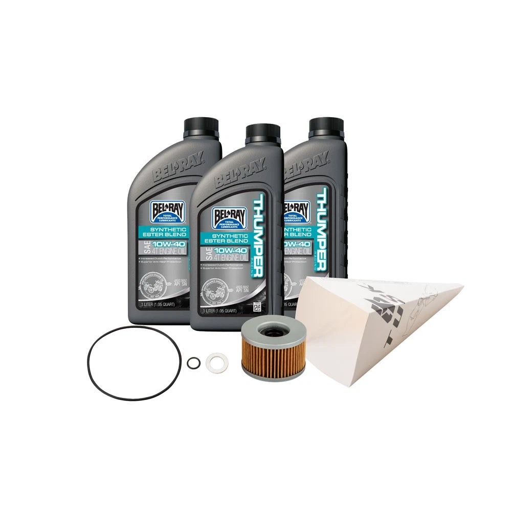 4X Tusk 4-Stroke Oil Change Kit for Bel-Ray Thumper 10W-40 (1529860661)