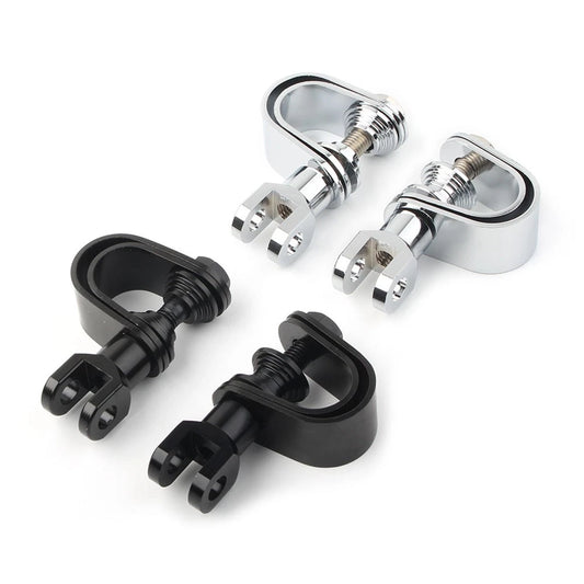 1 Pair Motor Foot Peg Mount Clamp 25mm 32mm for Universal Motorcycle