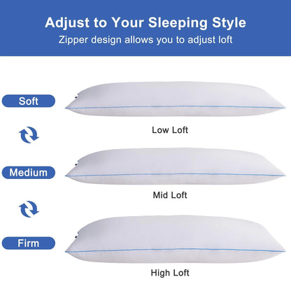 Memory Foam Body Pillow Insert for Full Body Support (Adults)
