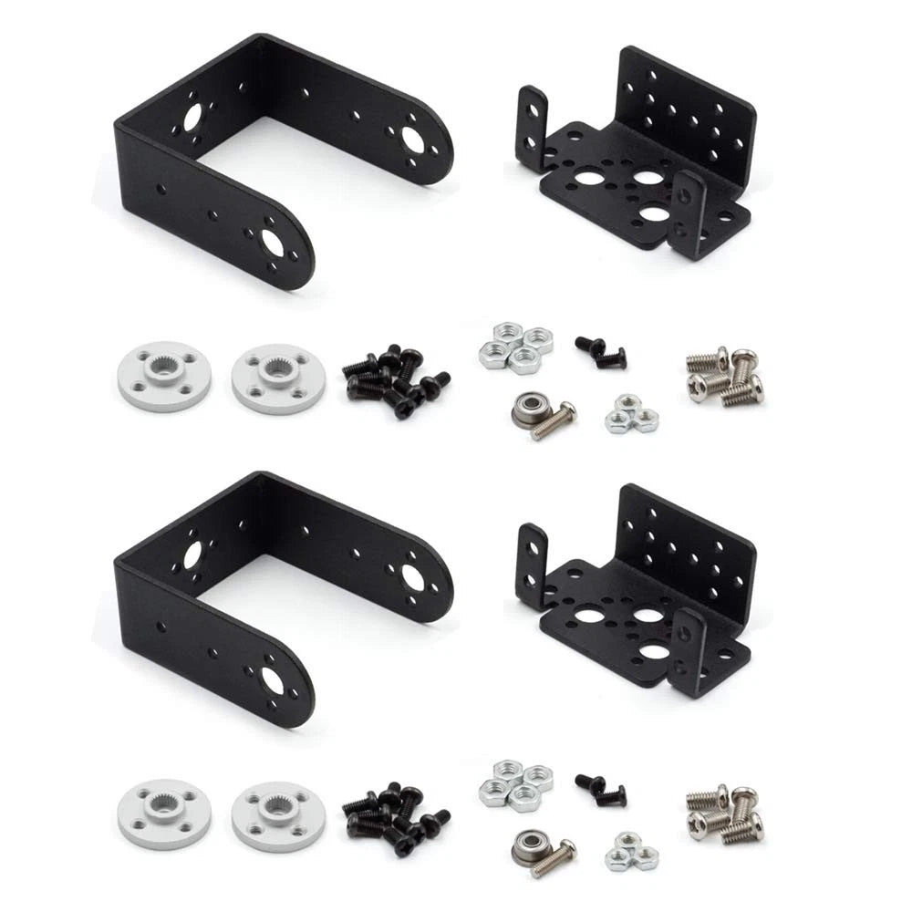 2 Sets Pan Tilt Servo Mount Bracket for MG996R S3003 Robot Car