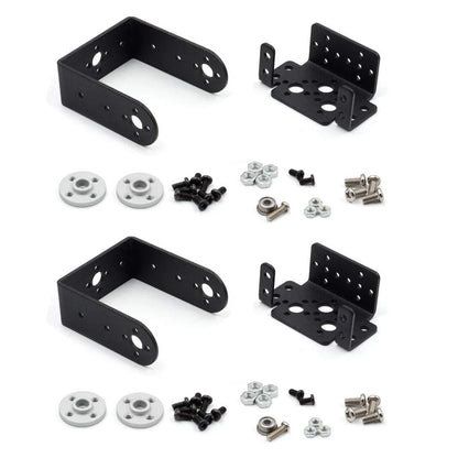 2 Sets Pan Tilt Servo Mount Bracket for MG996R S3003 Robot Car