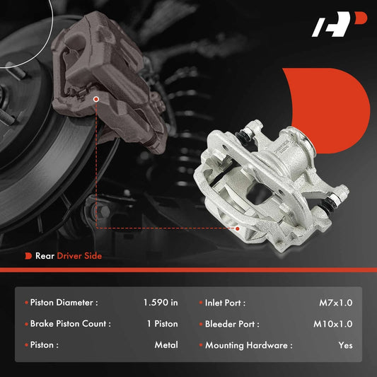 A-Premium Rear Left Brake Caliper w/ Bracket for Lexus NX200t (2015–2017) 4785078010, 47850-78010
