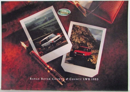 Specifications Card for Land Rover Range Rover County (1993)