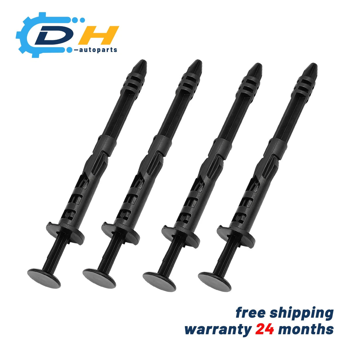 2X Shield Pins Black Plastic for VW ID.3 Touareg Audi Q5 Q7 A6 (2019–2023) 80A512182, 80A-512-182